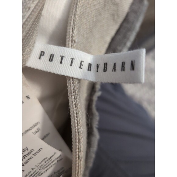 Pottery Barn Ewe & Me Embroidered Pillow Cover 15 x 20 Feather/Down Pillow - Picture 5 of 13